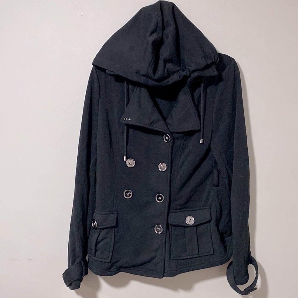 Sz L Bongo Hooded Jacket Trenchcoat for women